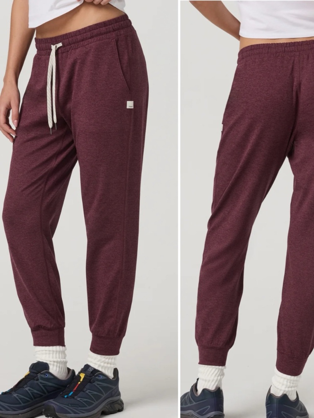 NWT Vuori Performance Jogger- Long, Fig Heather, size M
